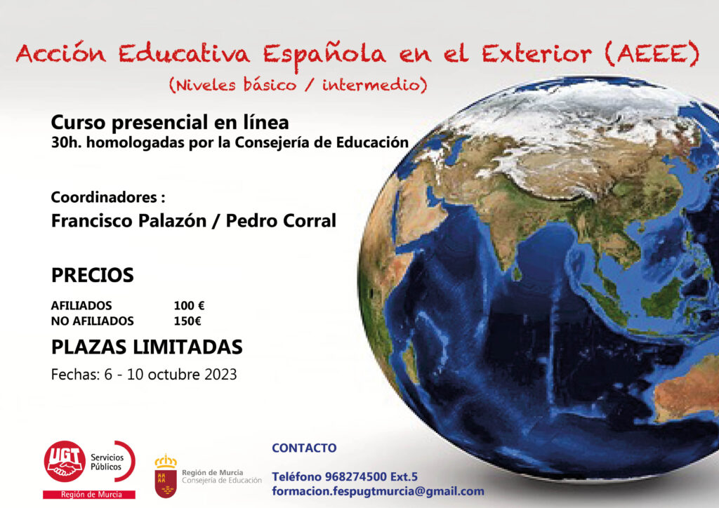 Cartel AEEE 30 horas octubre 2023