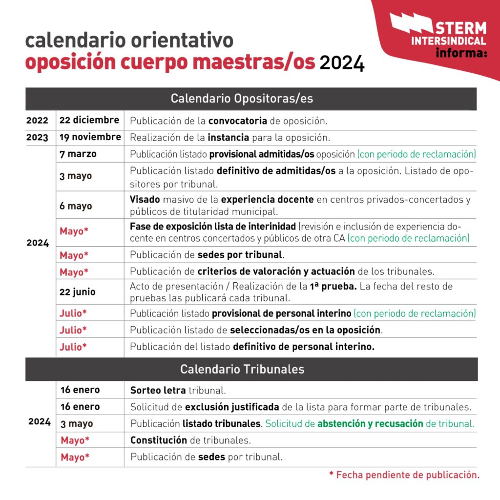 CALENDARIO ORIENTATIVO OPO2024