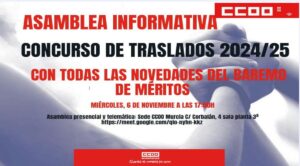 ASAMBLEA CCOO CONCURSO TRASLADOS